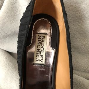 Badgley Mischka Black Sequin High Heels